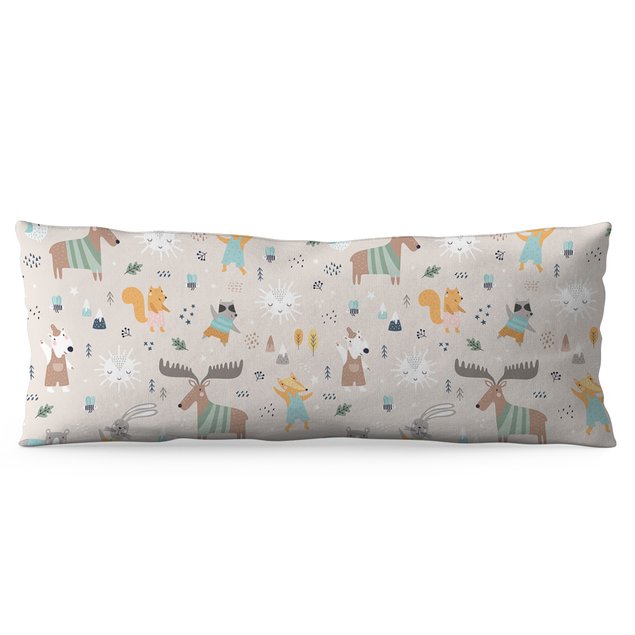 almofada gigante peluciada mdecore animais 130x46 colorido algpe0055 2